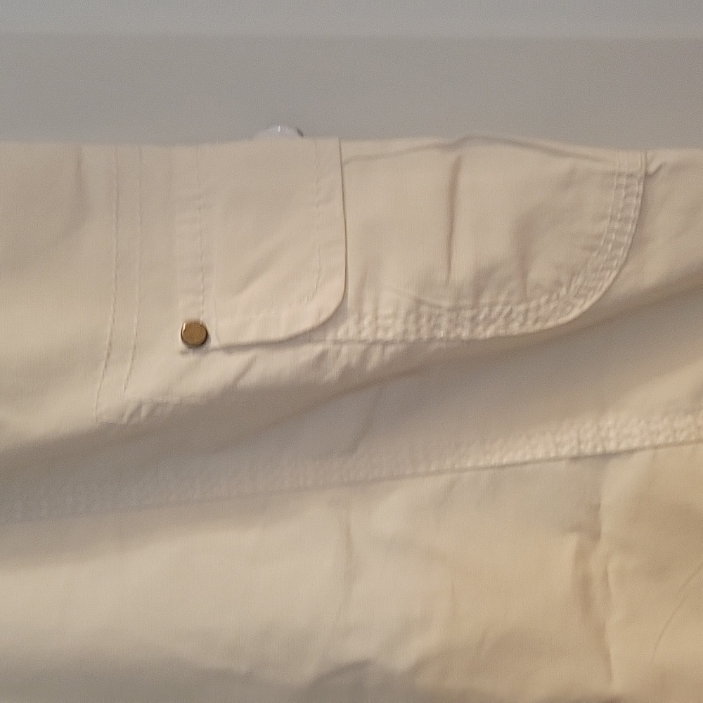 Chicos White Cropped Cargo Pants 6 - Picture 2 of 6